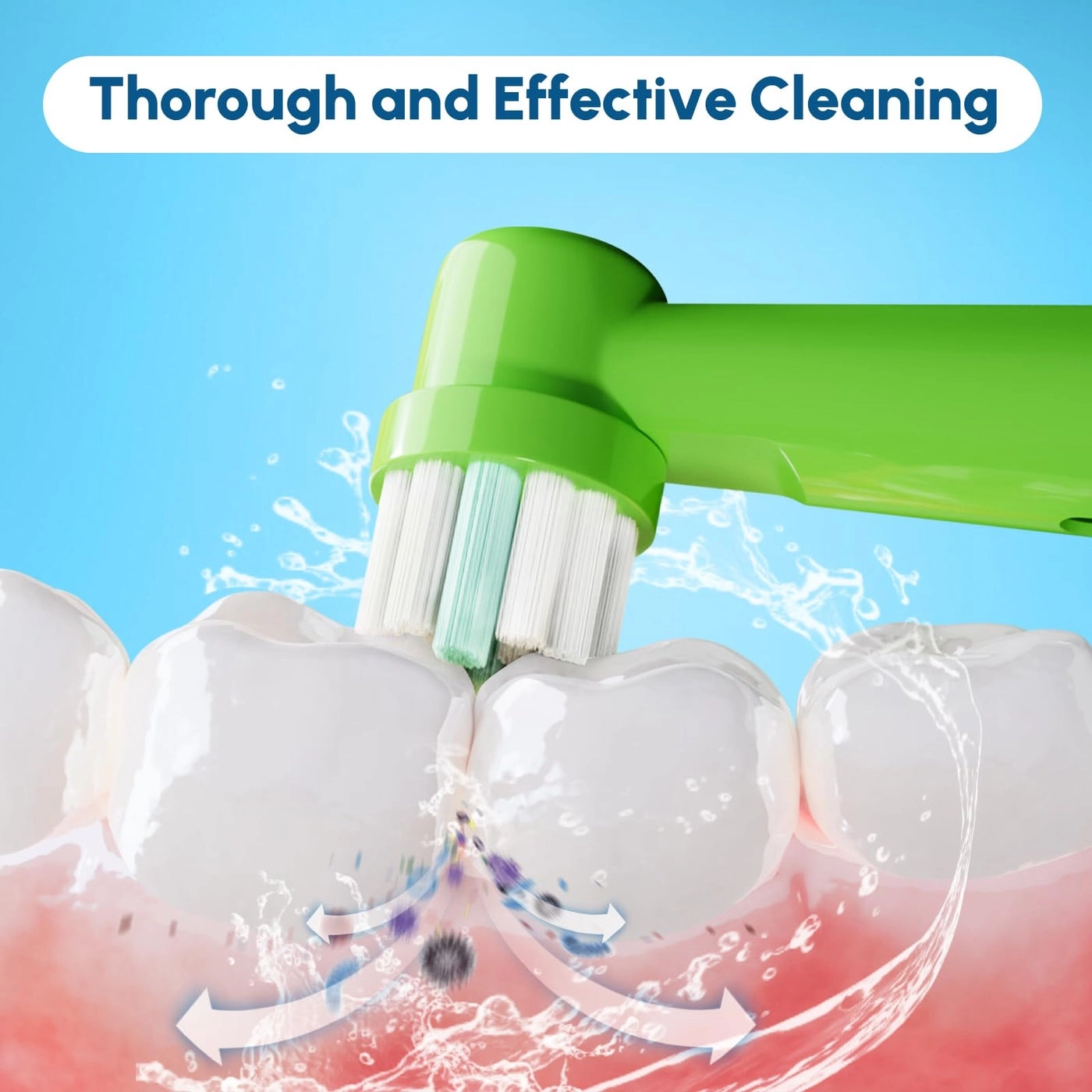 Replacement Toothbrush Heads - 20 Pcs Compatible with Oral-B Braun