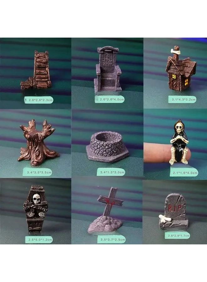 Generic Halloween Mini Figurine Set - ABS