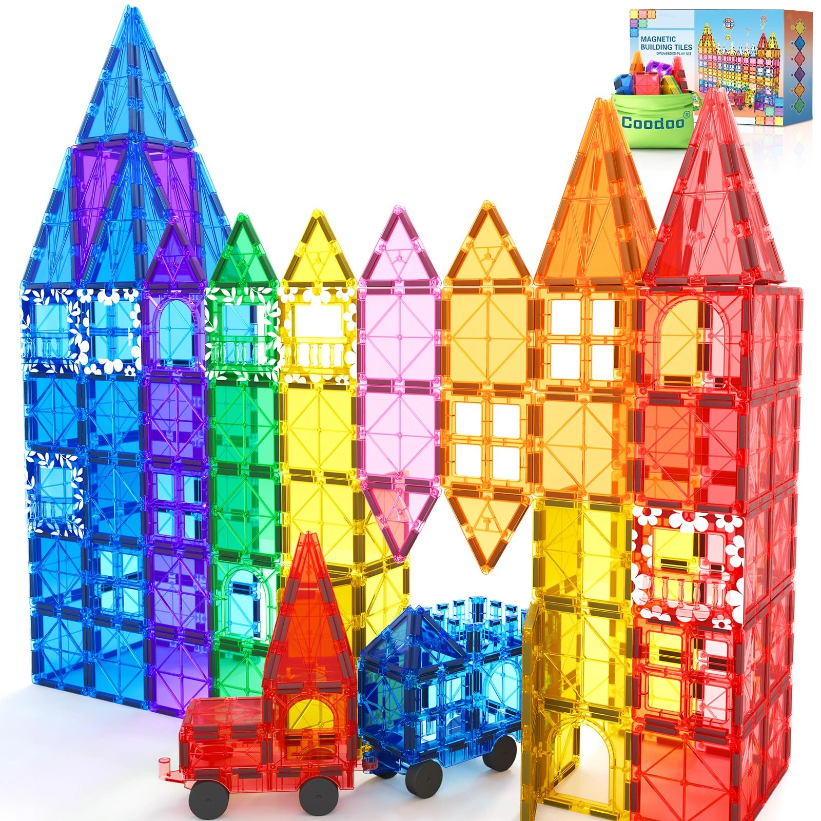 Coodoo Magnetic Tiles - 3+ 100 pieces