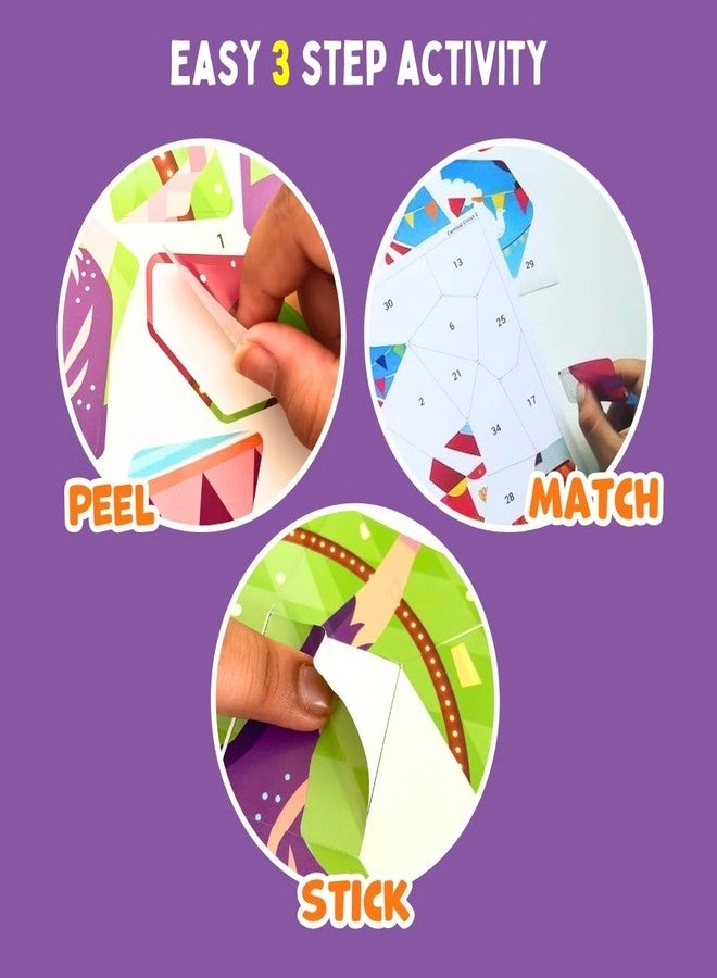 Mosaic Sticker Art Kit - 175+ Reusable Stickers