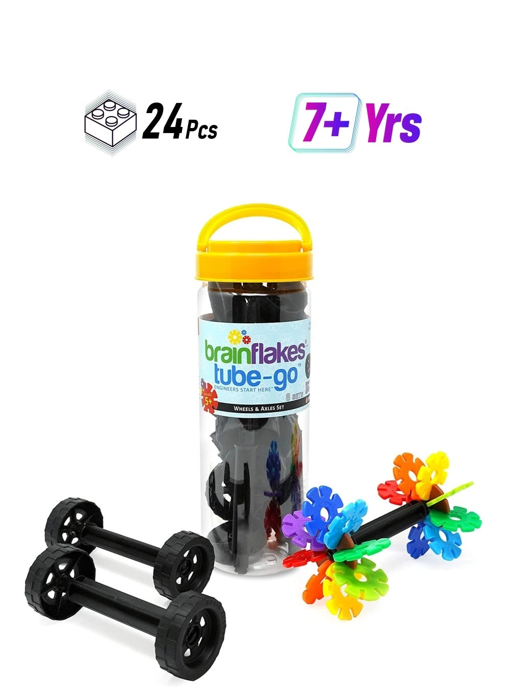 VIAHART Brain Flakes Car - 3 years and up 24 Pieces