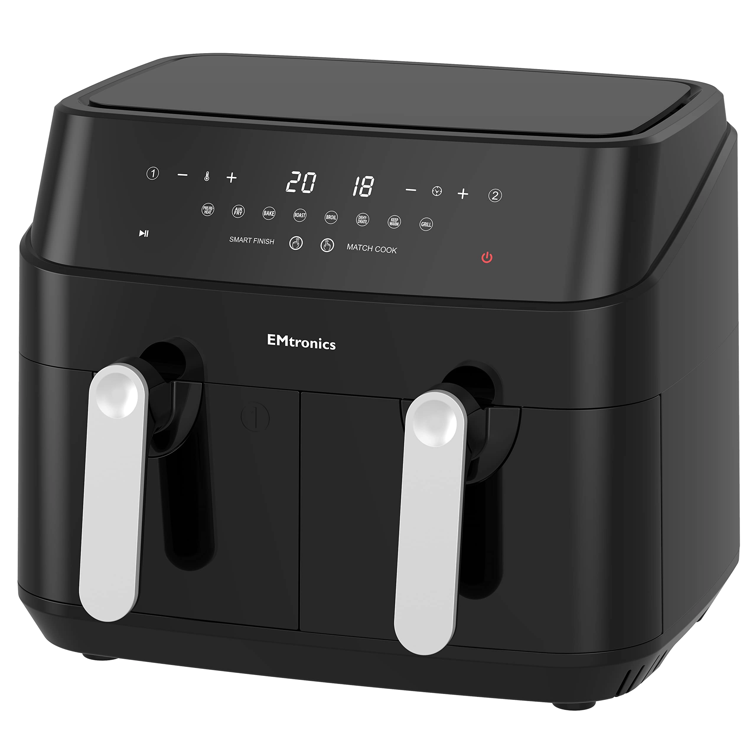 emtronics Dual Air Fryer XL EMAFDD9L