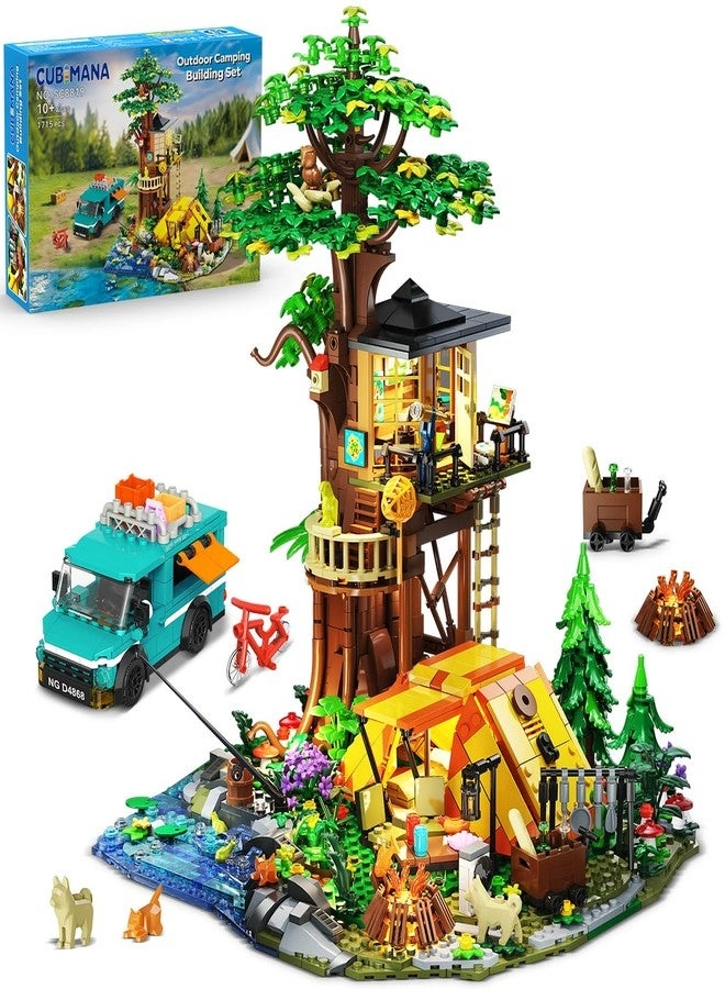CUBIMANA Camping Tree House Building Set - 1715 pcs