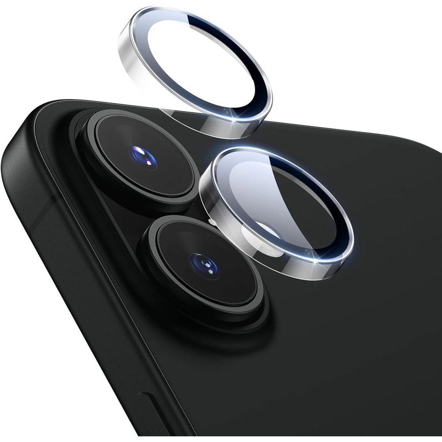 Symantec Clear Tempered Glass Camera Lens Protector for iPhone 16/16+