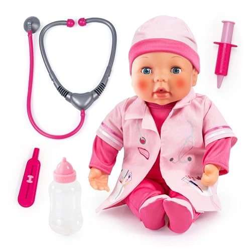 Doctor Set Doll Playset - 38 cm Battery Operated (93878AA)