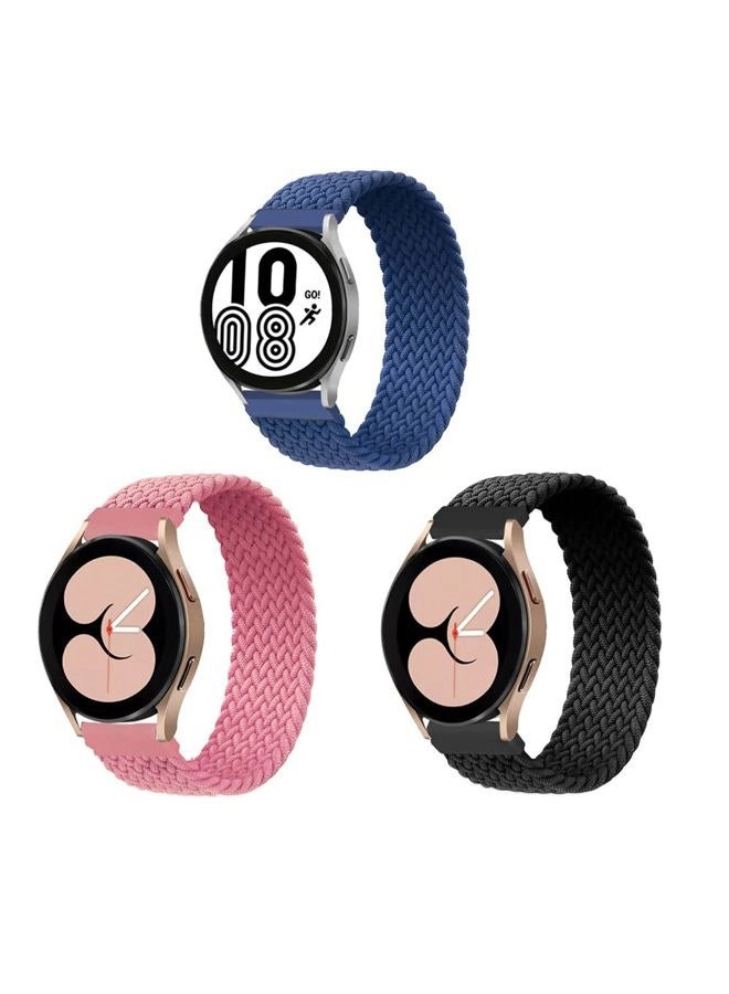 ALMNVO Stretch Braided Solo Loop Nylon Band Pack