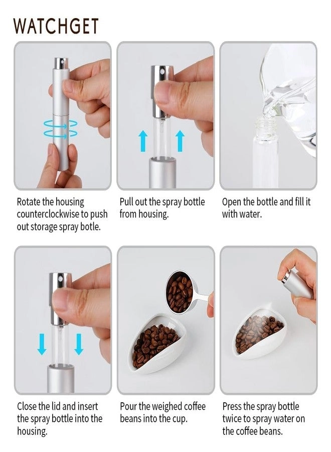 Coffee Bean Dosing Cup - 20-25g + Static Reduction Spray Bottle - 10ml