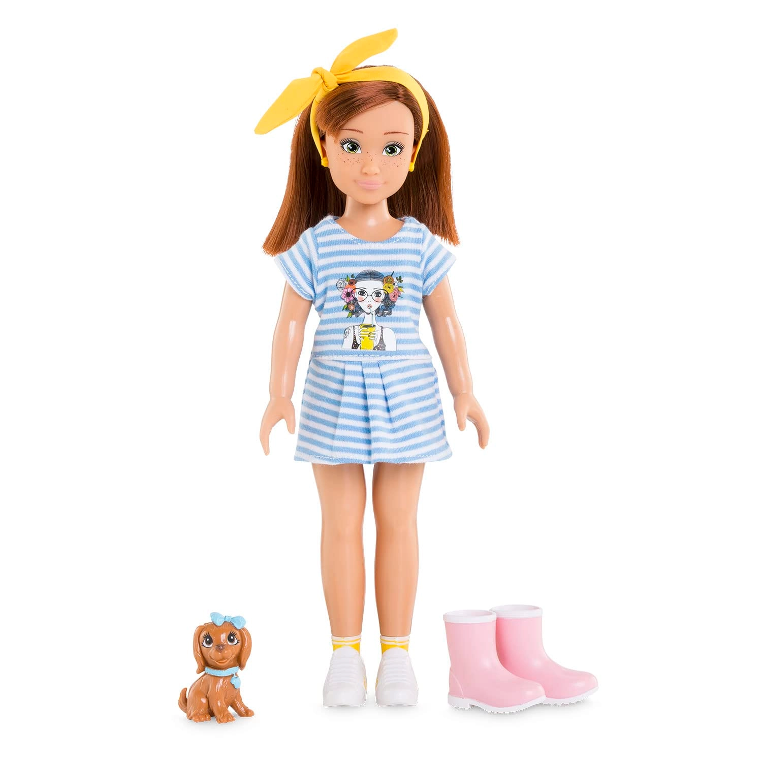 Corolle dolls Zoé Dressing Doll - 28 cm Vanilla-Scented with Dog Ages 4+