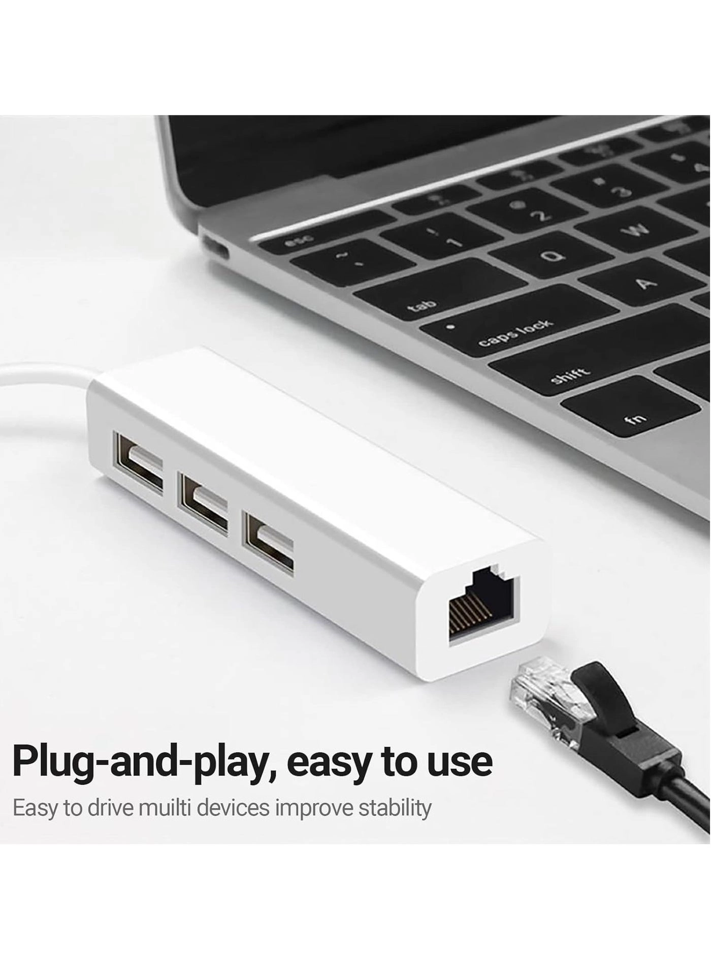 USB 3.0 Hub Ethernet Adapter - Wired