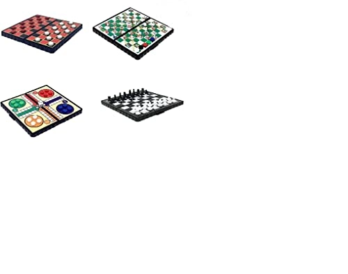 Chess + Draughts + Ludo + Snakes and Ladders