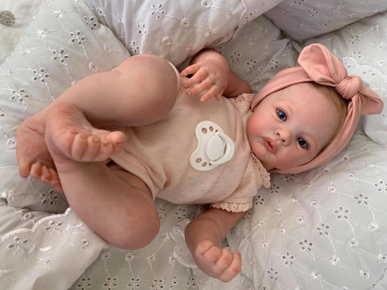 Reborn Baby Doll - 19 Inch Silicone Girl Ages 3+