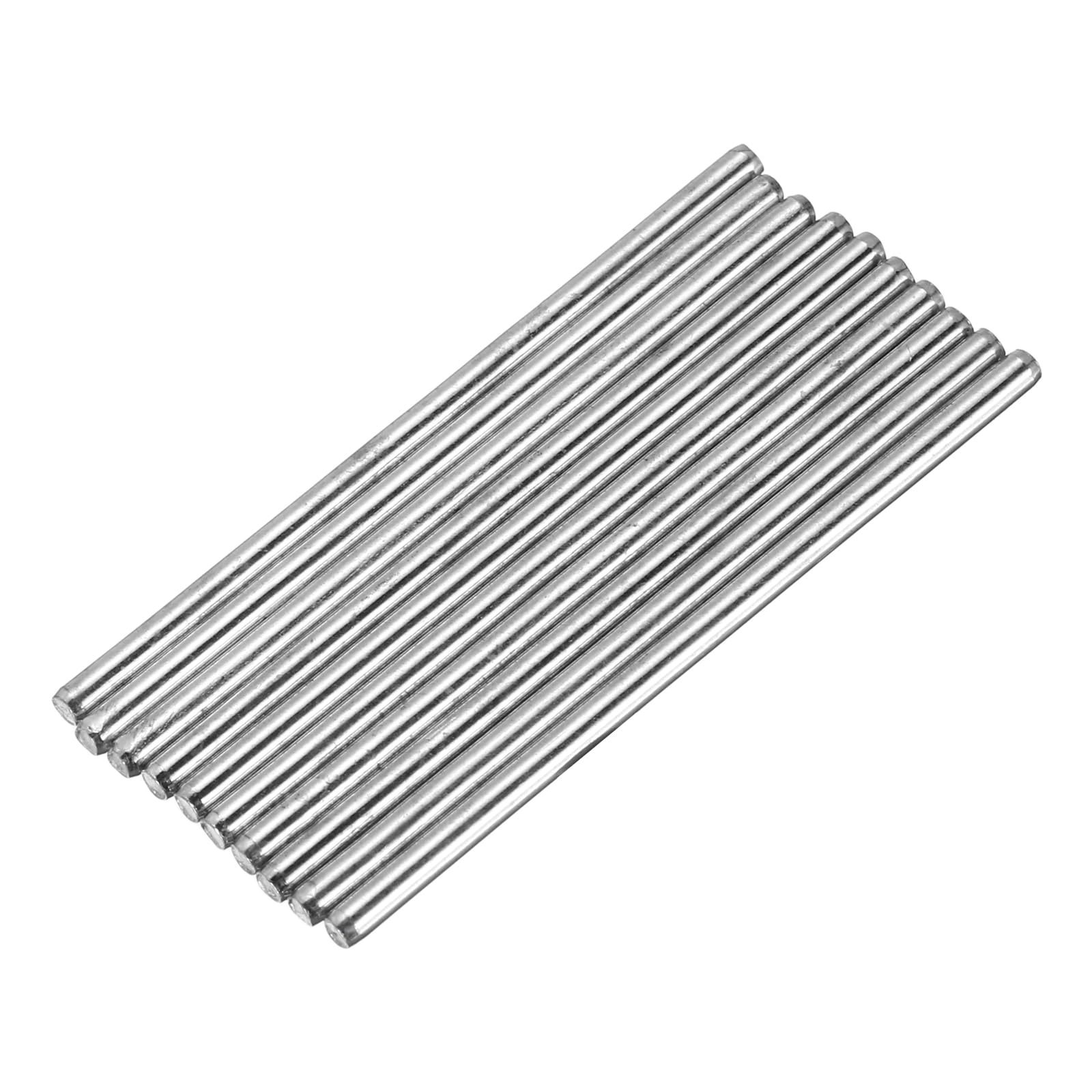 SourcingMap Round Rod Axles - 10pcs 2mmx45mm Iron