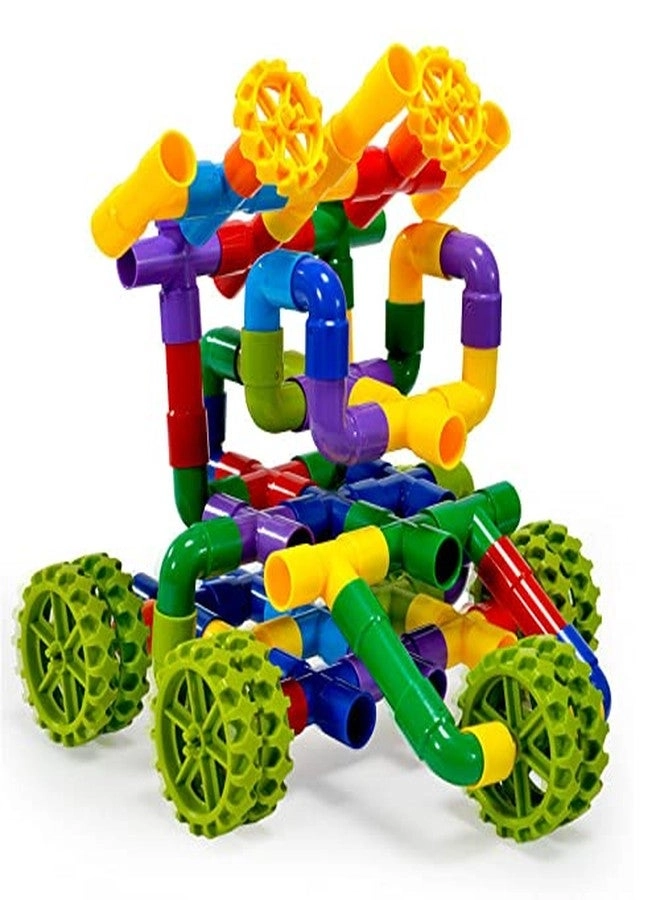 Plastic Building Blocks - Wheels Multi Color