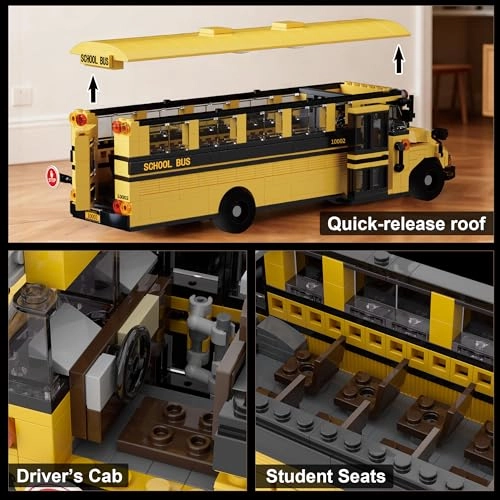 School Bus Building Set (HK01-0098-10002)