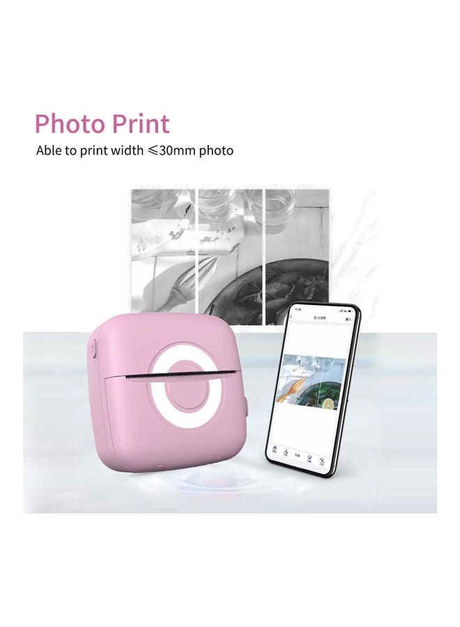 Wireless Mini Photo Printer White/Green