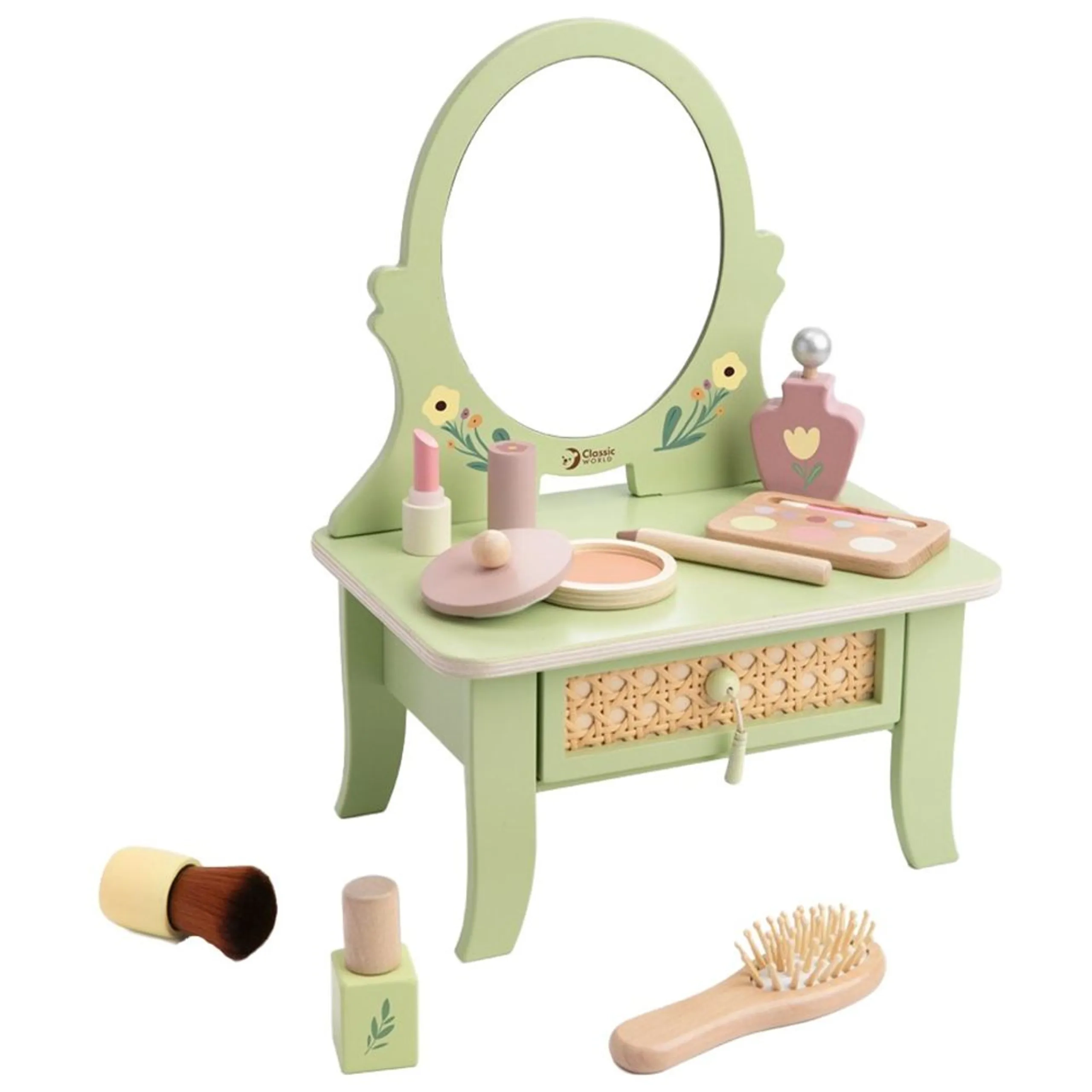 Classic World Wooden Vintage Dressing Table - 14 pcs (30284065-CIHL-50663)