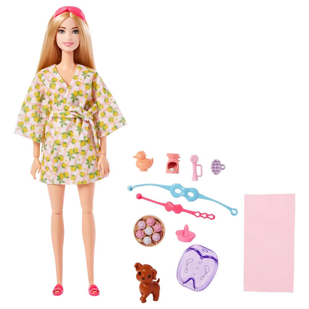 Barbie Wellness Doll Playset - Blonde Spa Day Ages 3+