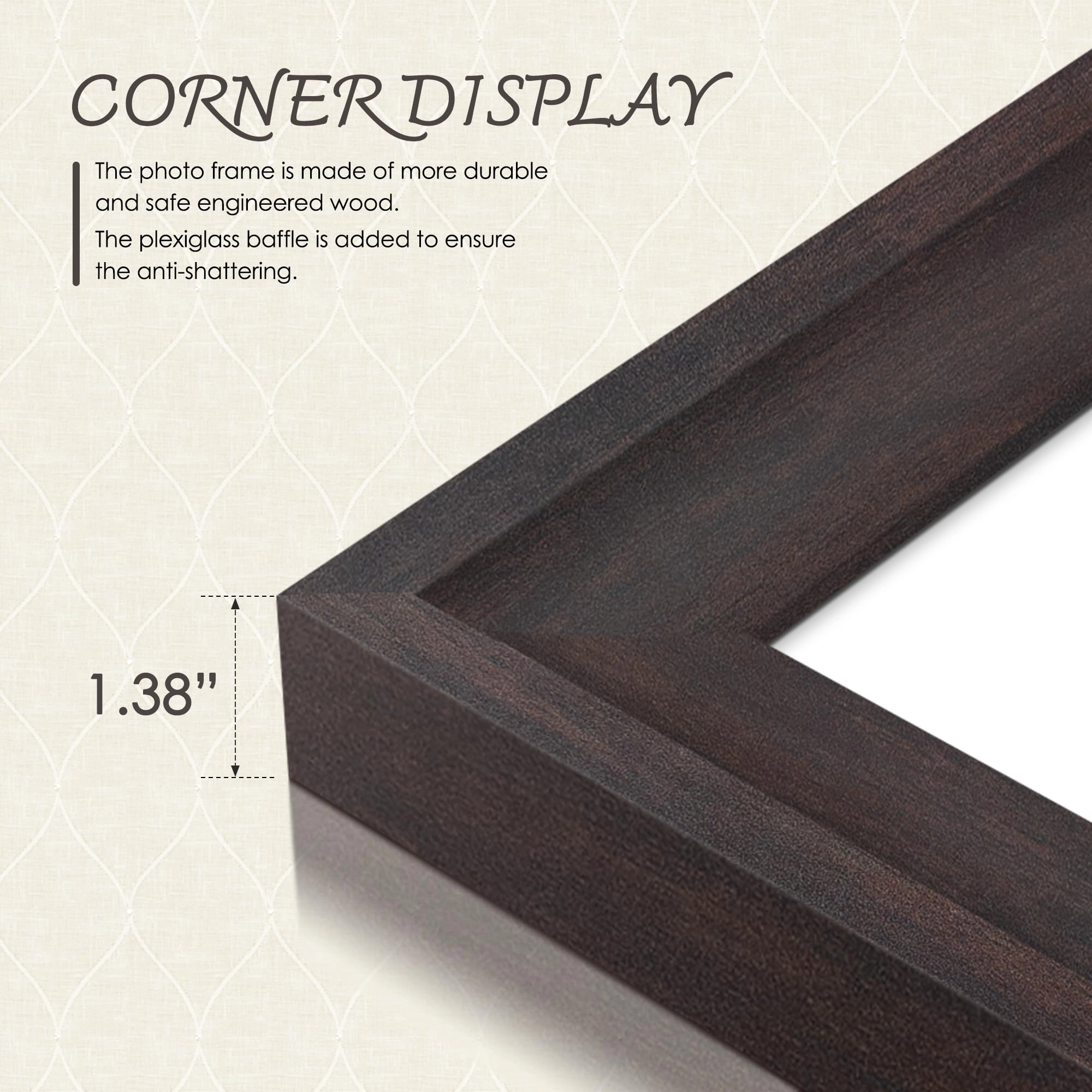 Double Picture Frame - 8x10 Two 4x6