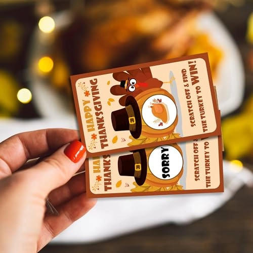 Happy Thanksgiving Game Cards - English 16 years and up 40 Pcs