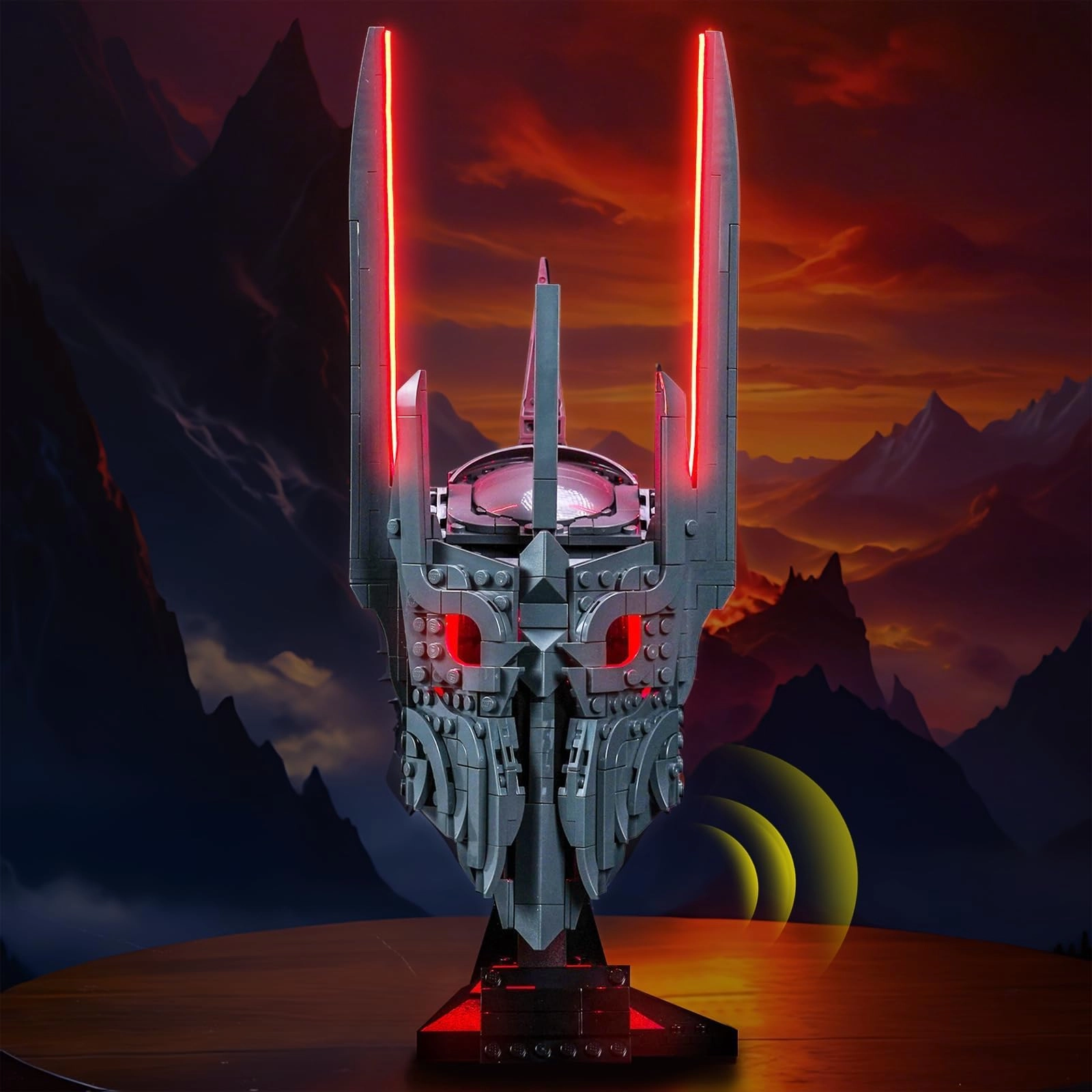 LocoLee Light kit Compatible with Sauron's Helmet - Light Control Version LED