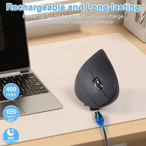 Vertical Mouse - USB+Bluetooth+Wired