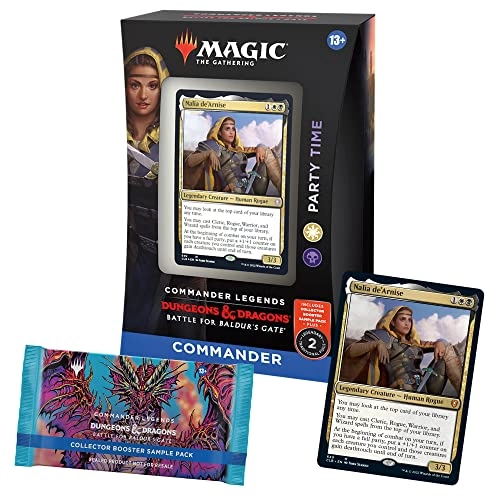 Commander Legends: Battle for Baldur's Gate Commander Deck - Party Time + Collector Booster Sample Pack - 2-card