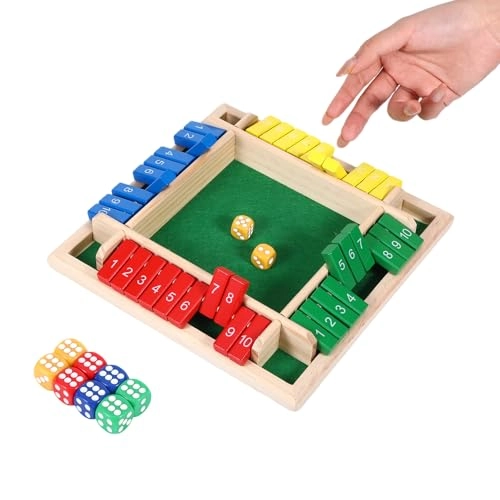 Shut The Box - Wooden Dice Game