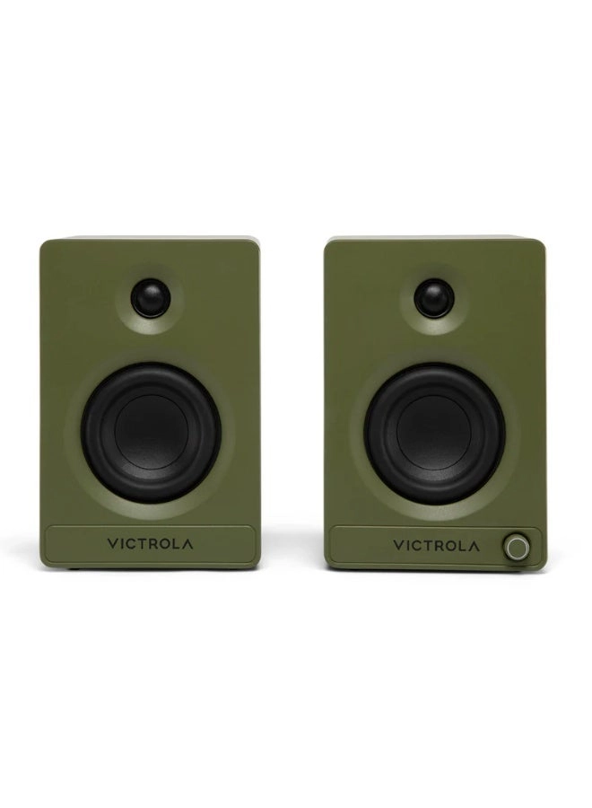 Tempo - Bluetooth Bookshelf Speakers Pair Green
