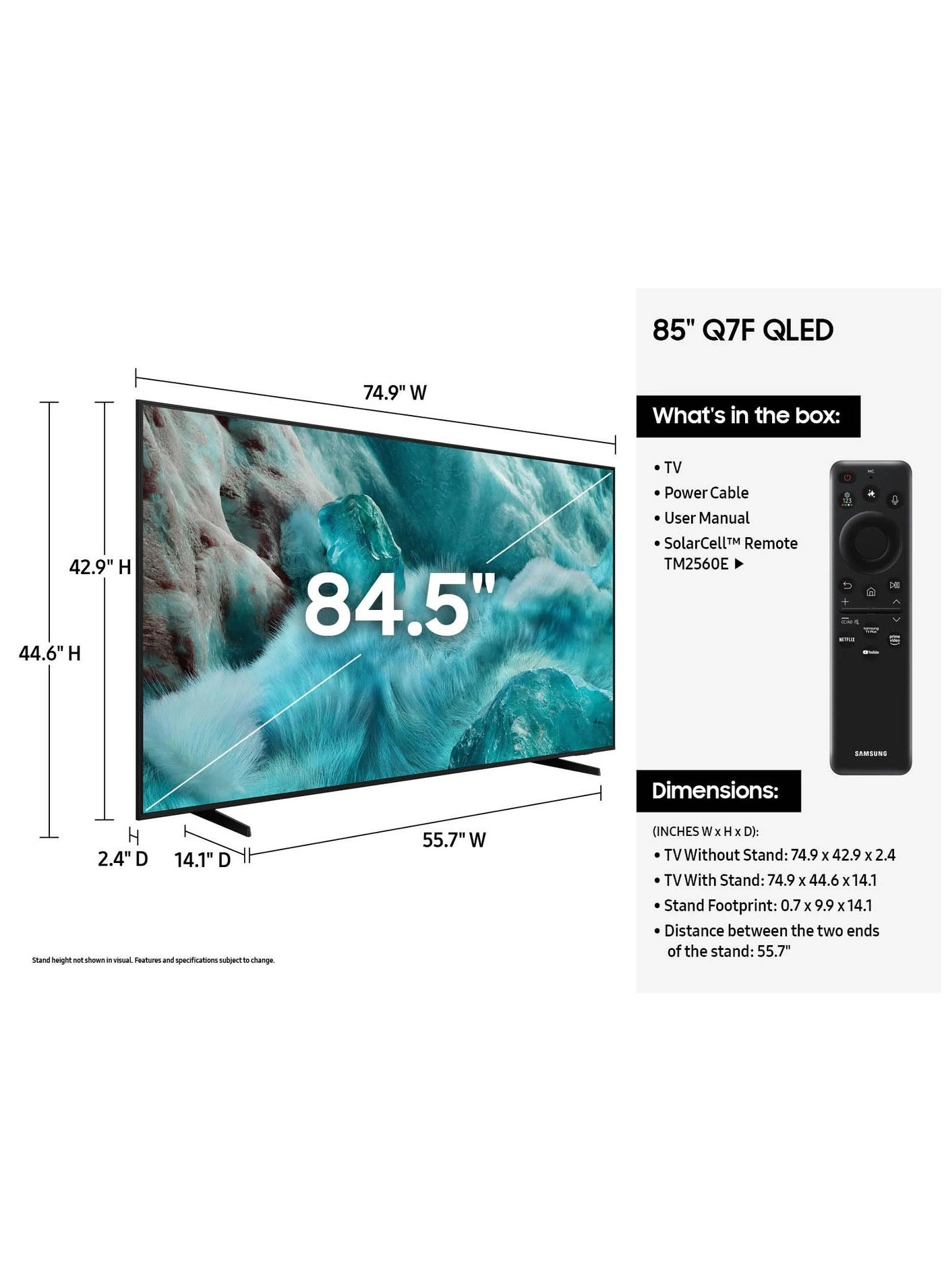 QA85Q7FAAUXEG - 85 in