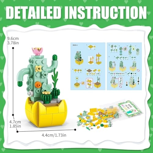 Succulents Building Blocks - Plants 24pcs