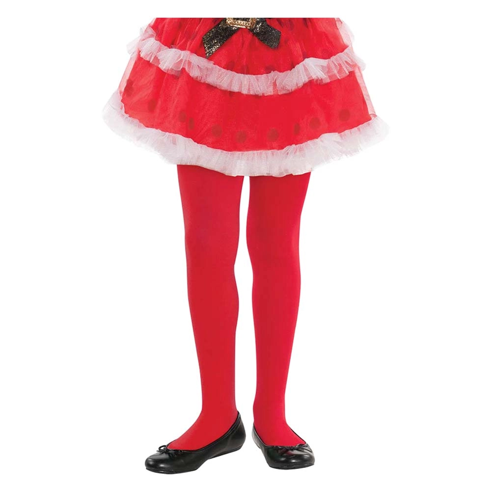 Party Centre Kids Striped Tights - Red Suitable for 4 to 8 yrs