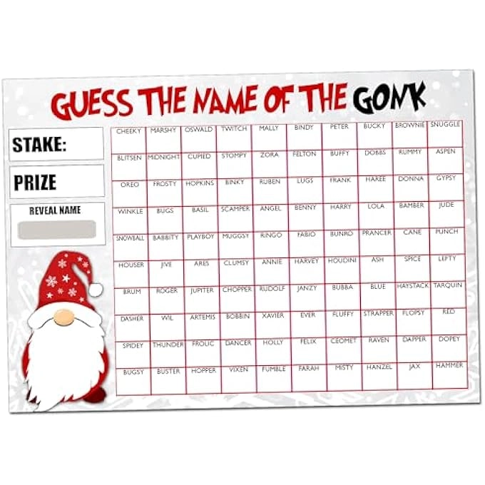 FUNDRAISING SCRATCH CARD GAME