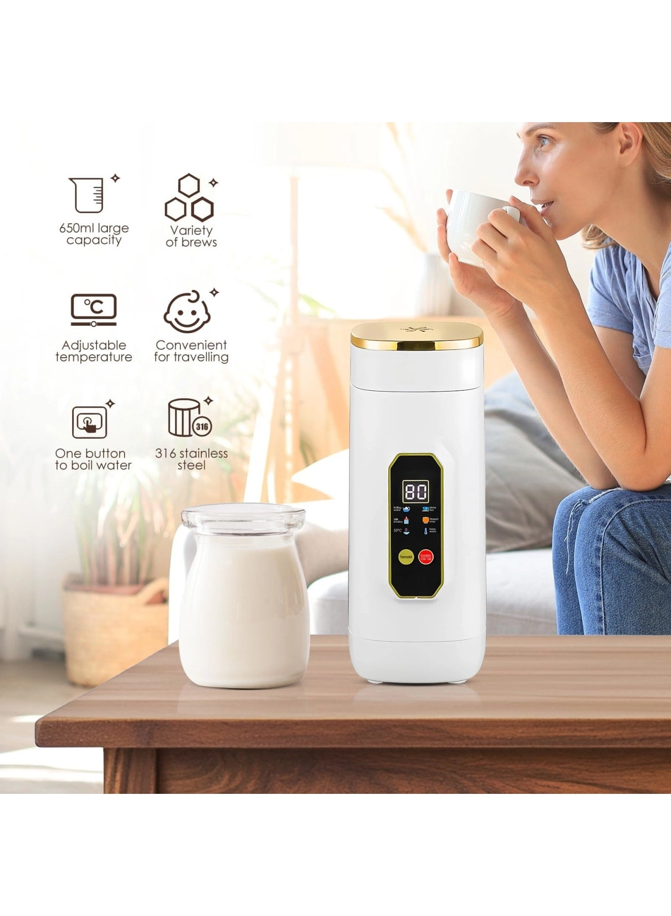 Portable Travel Electric Kettle