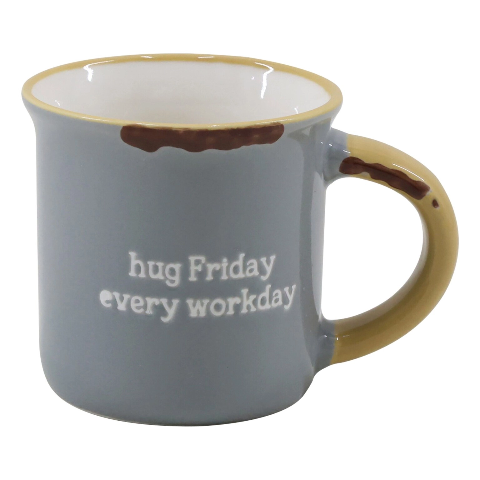 Embossed Phrases Coffee Cup - 4 pcs