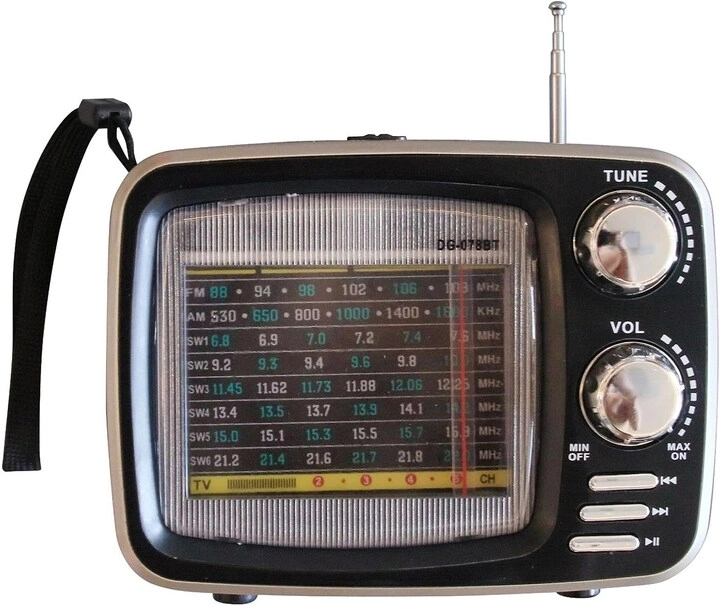 8-Band Retro Radio - Portable