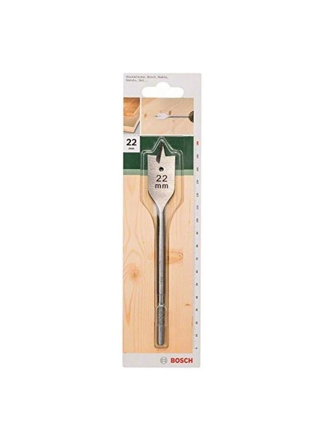 Flat Drill Bit - Steel Single Pack 22mm