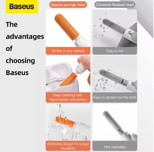 Cleaning Pen for Airpods Pro 3 2 1 - Dual Brush Heads Retractable Design