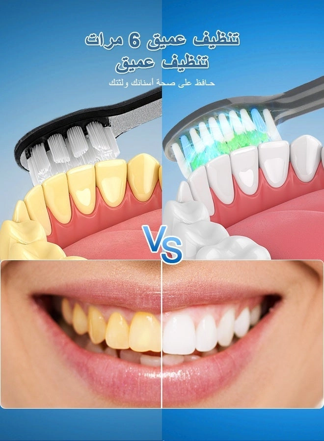 YWD-TB36-WH - 40000 VPM 4 Brush Heads USB Wireless Charging