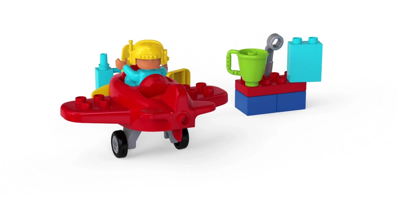 DUPLO Town Plane (10908) - Pilot, Music, Brick