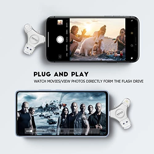 Flash Drive - USB 3.0 Lightning Type-C for iPhone 128GB