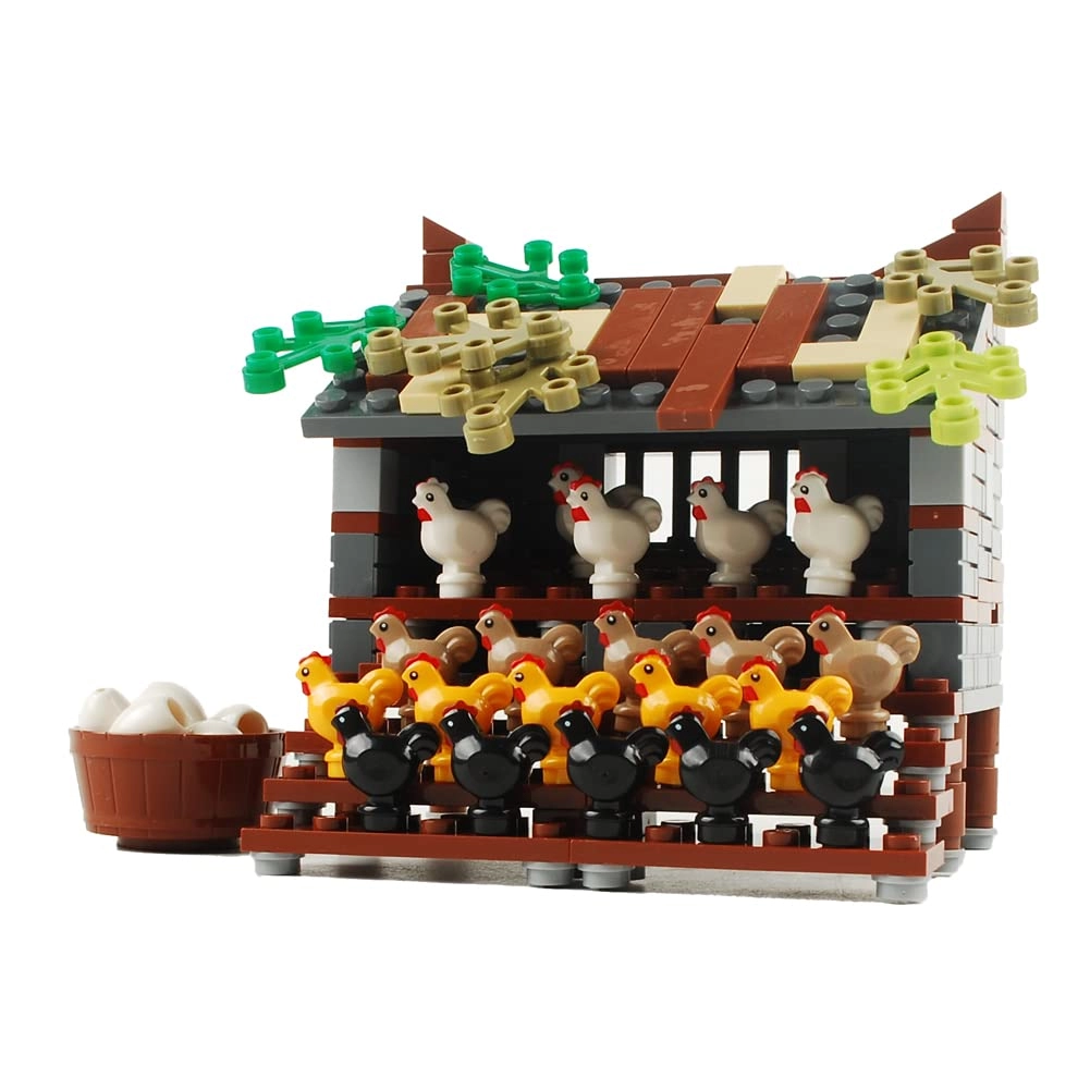 MZA STORES Farm Building Blocks - Chicken coop1