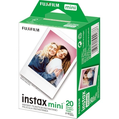 Instax Mini Instant Film - 40 Sheets + 6AVE Microfiber Cleaning Cloth