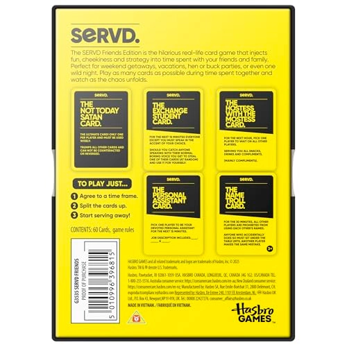 SERVD Friends Edition - English Ages 17+ 60 hysterical cards