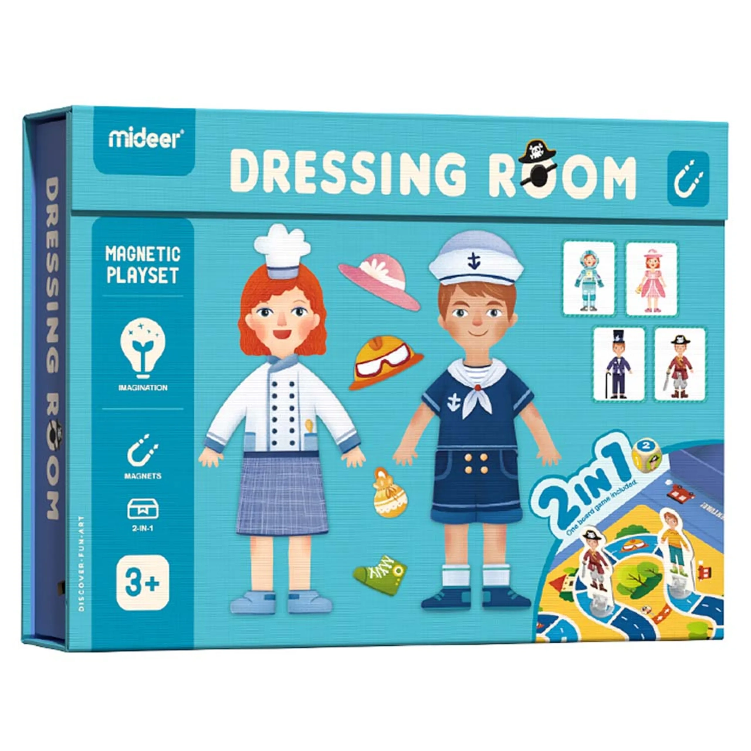 MIDEER Boy & Girl Magnetic Dress Up Game - 3+ 50 pieces