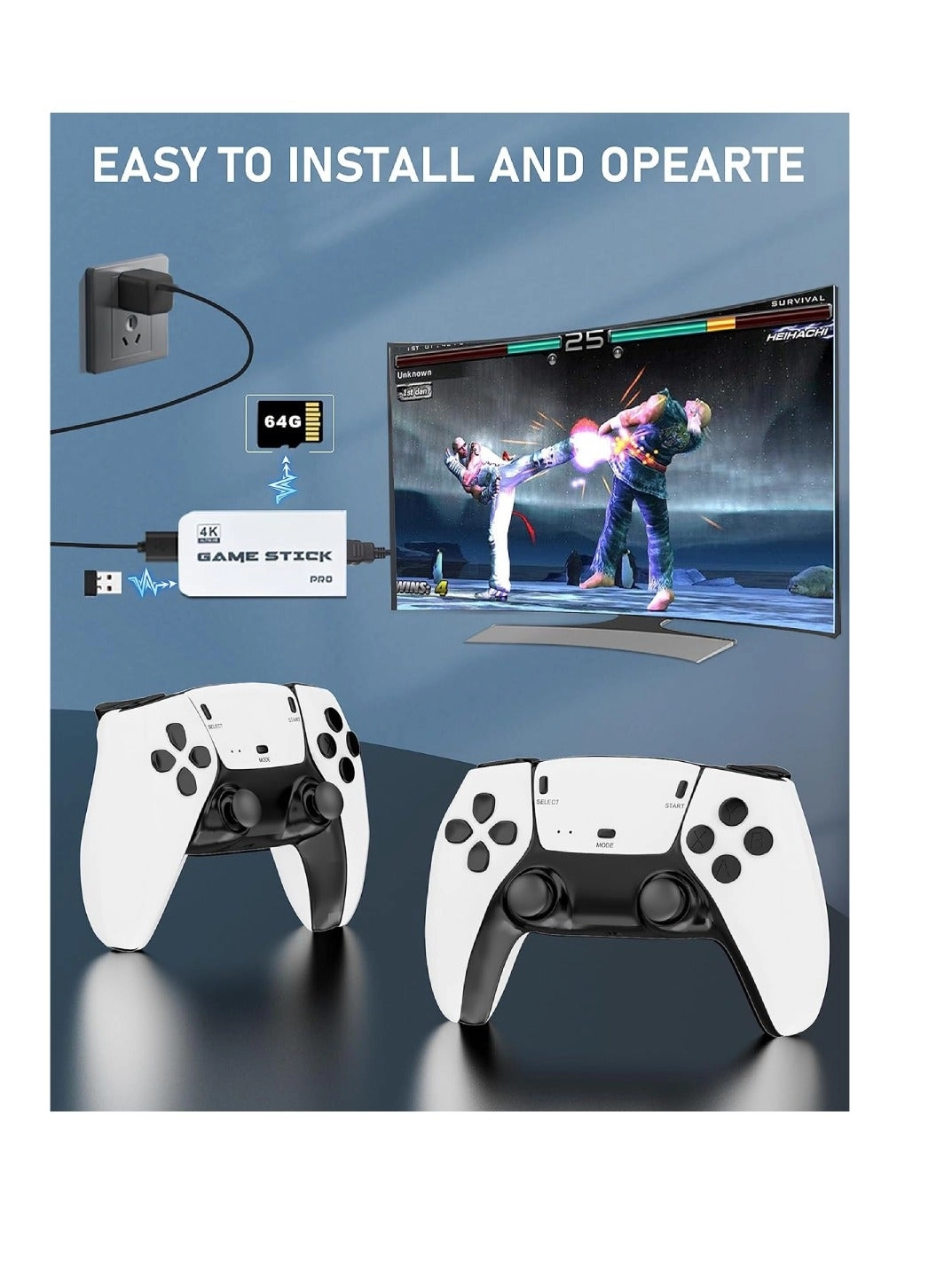 Wireless Retro Game Console - 64GB