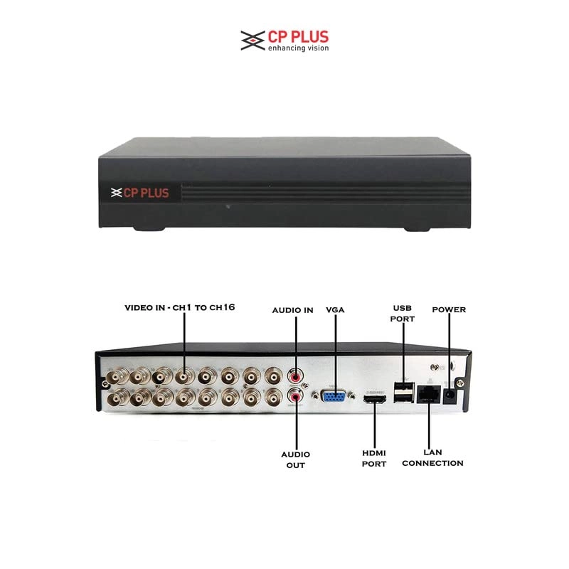 16CH DVR + 2.4MP Dome Camera + 2.4MP Bullet Camera + 2TB HDD + CCTV Coaxial Cable Roll + 8CH SMPS + BNC & DC Connectors Kit - 2TB 16 channels