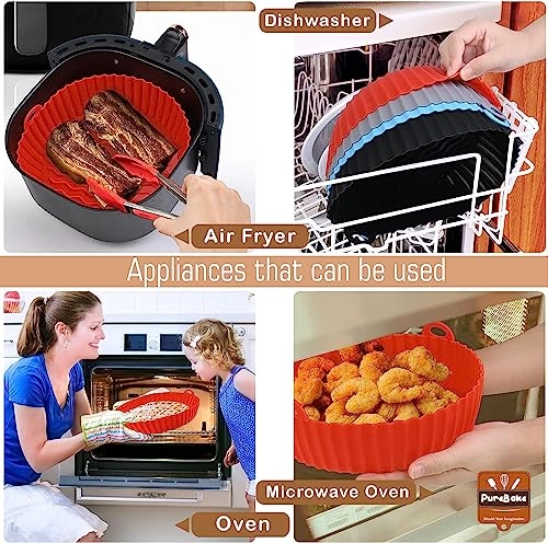 Air Fryer Silicone Liners PB_SIL_AF_7.5in_Packof1
