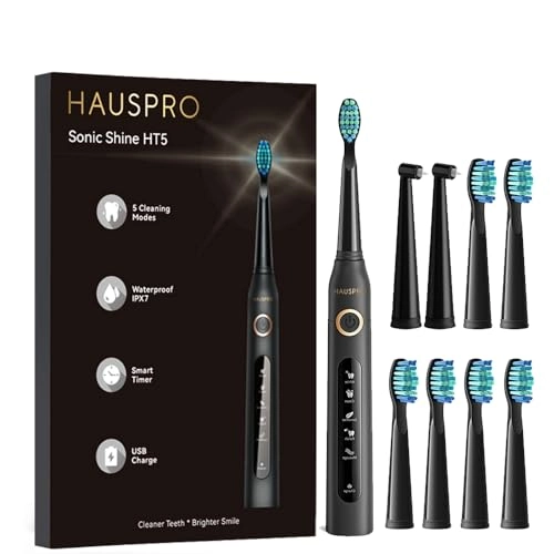 HT5 - 40,000 VPM 8 Brush Heads USB-C Rechargeable