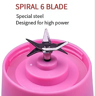 Juicer Blender Bottle - Rechargeable USB Charging Cable