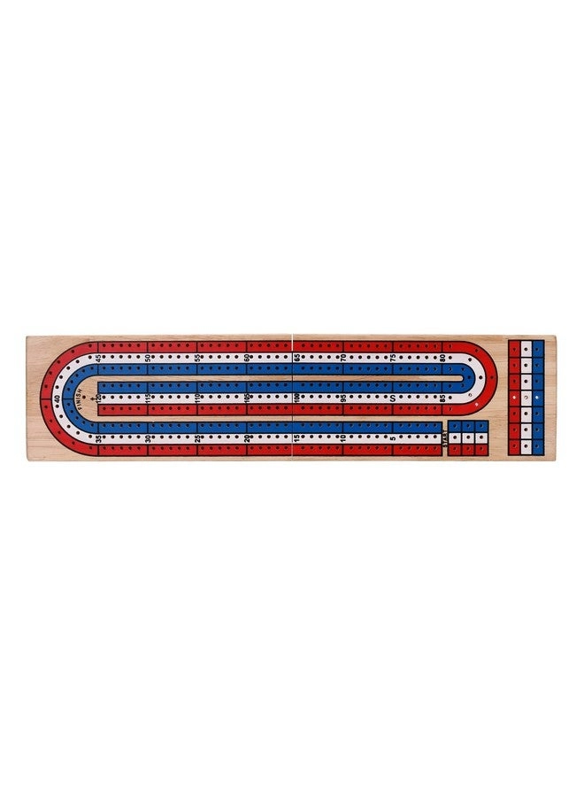 Folding Cribbage Board - 3 Track Wooden